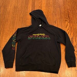 Strava "Unapologetically Strava" Black Hoodie – Size Medium